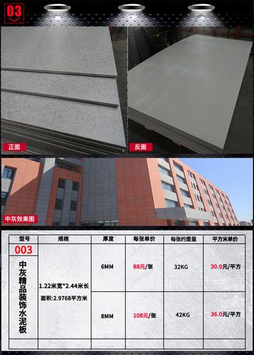 铭蚨水泥板样品进口木丝美如岩石板光面精品清水拉丝浅中深灰现代工业